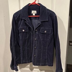 Christopher & Banks Women’s Dark Blue Corduroy Jacket